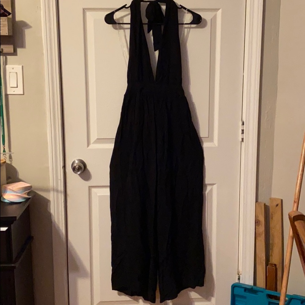 Black Sleeveless Jumpsuit